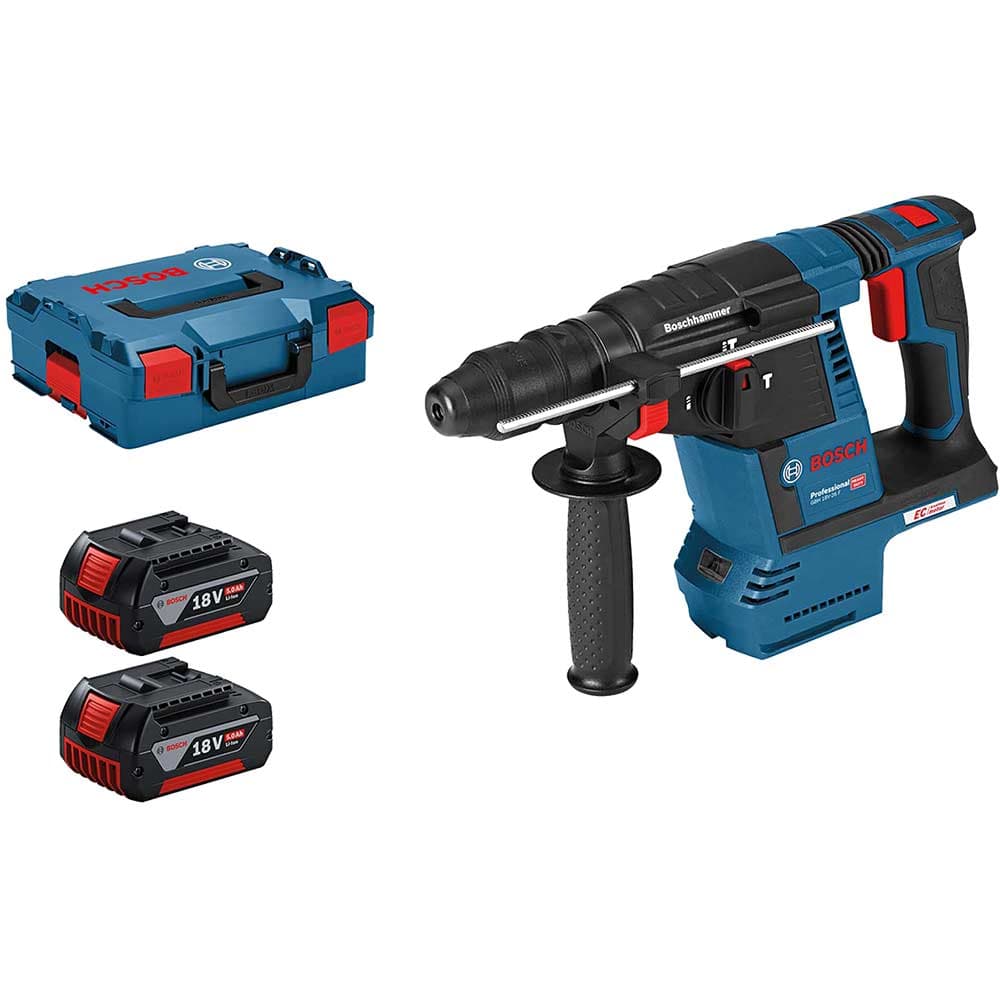 GBH 18 V 26 F 18v Cordless SDS Drill 2 x 5ah Li ion Battery Charger Case