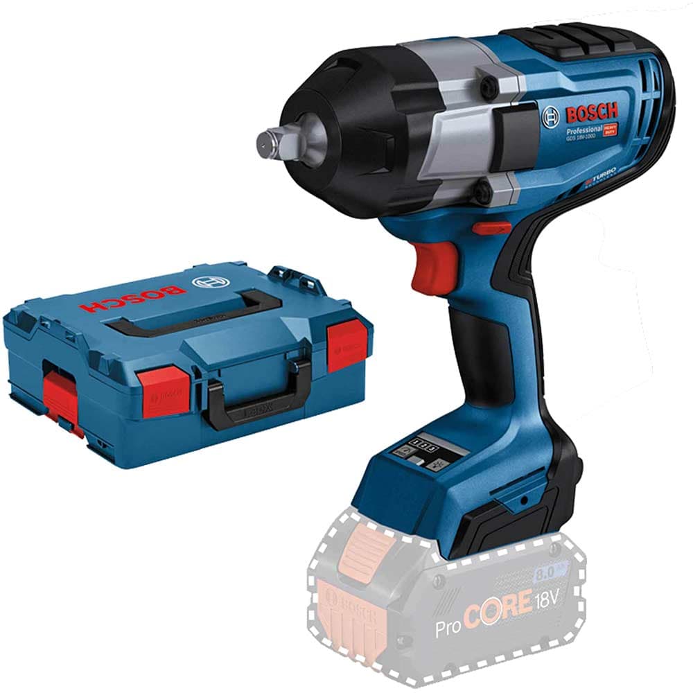 GDS 18V 1000 BITURBO 18v Cordless Brushless High Torque ½” Drive Impact Wrench No Batteries No Battery Charger Case