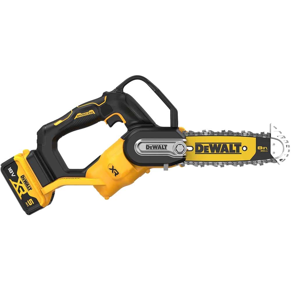 DeWalt DCMPS520 18v XR Cordless Brushless Pruning Chainsaw 200mm 1 x 5ah Li-ion Battery Charger