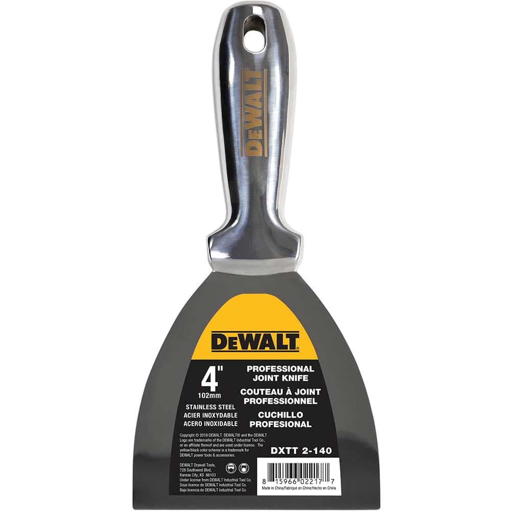 DeWalt Stainless Steel Dry Wall Jointing and Filling Knife 100mm