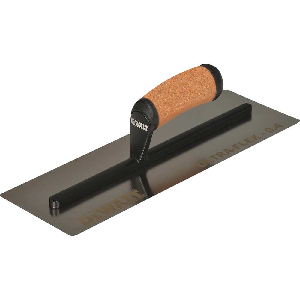 DeWalt Drywall Flex Stainless Steel Flat Trowel Leather Handle 12"