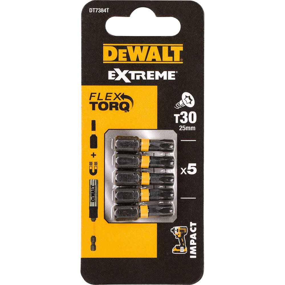 DeWalt Torx Extreme Impact Torsion Screwdriver Bit T30 25mm Pack of 5