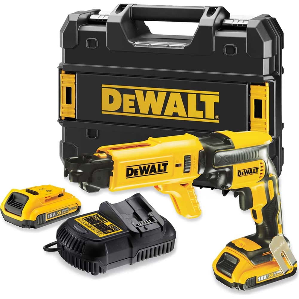 DeWalt DCF620 18v XR Cordless Brushless Drywall Screwdriver 2 x 2ah Li-ion Battery Charger Case