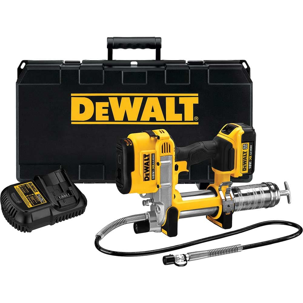 DeWalt DCGG571 18v XR Cordless Grease Gun 1 x 4ah Li-ion Battery Charger No Case