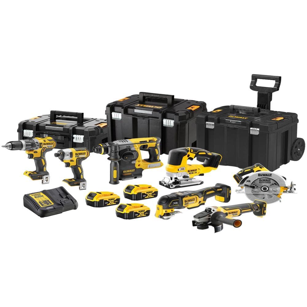DeWalt DCK755P3T XR Brushless 7 Piece Power Tool Kit 3 x 5ah Li-ion Battery Charger Case