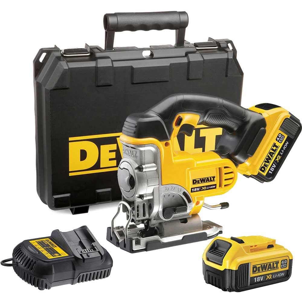 DeWalt DCS331 18v XR Cordless Jigsaw 2 x 4ah Li-ion Battery Charger Case