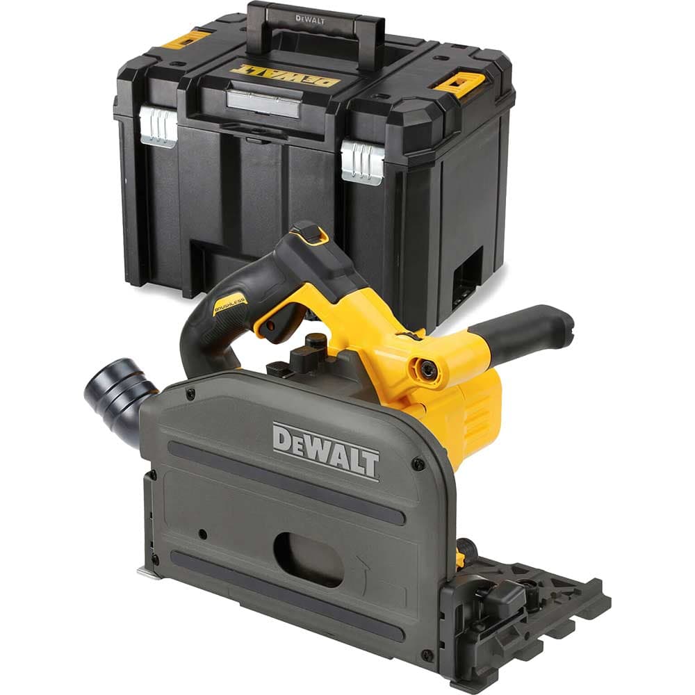 DeWalt DCS520 54v XR Cordless Brushless FlexVolt Plunge Saw 165mm No Batteries No Battery Charger Case