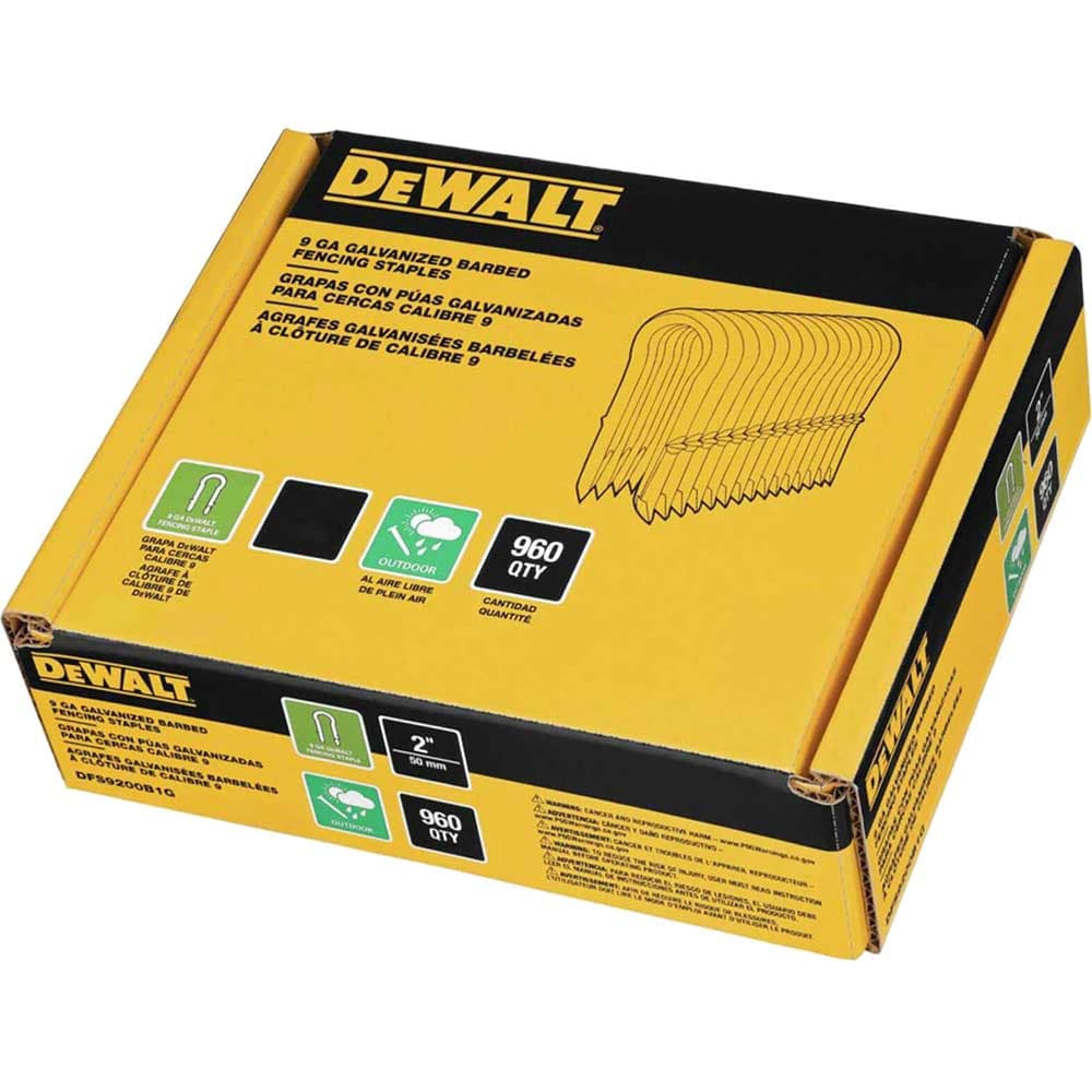 DeWalt Galvanised Staples for DCFS950 Fencing Stapler 45mm Box of 960