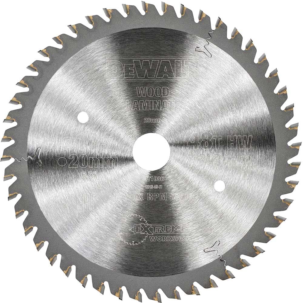 DeWalt Extreme Laminate Saw Blades 165mm 48T 20mm