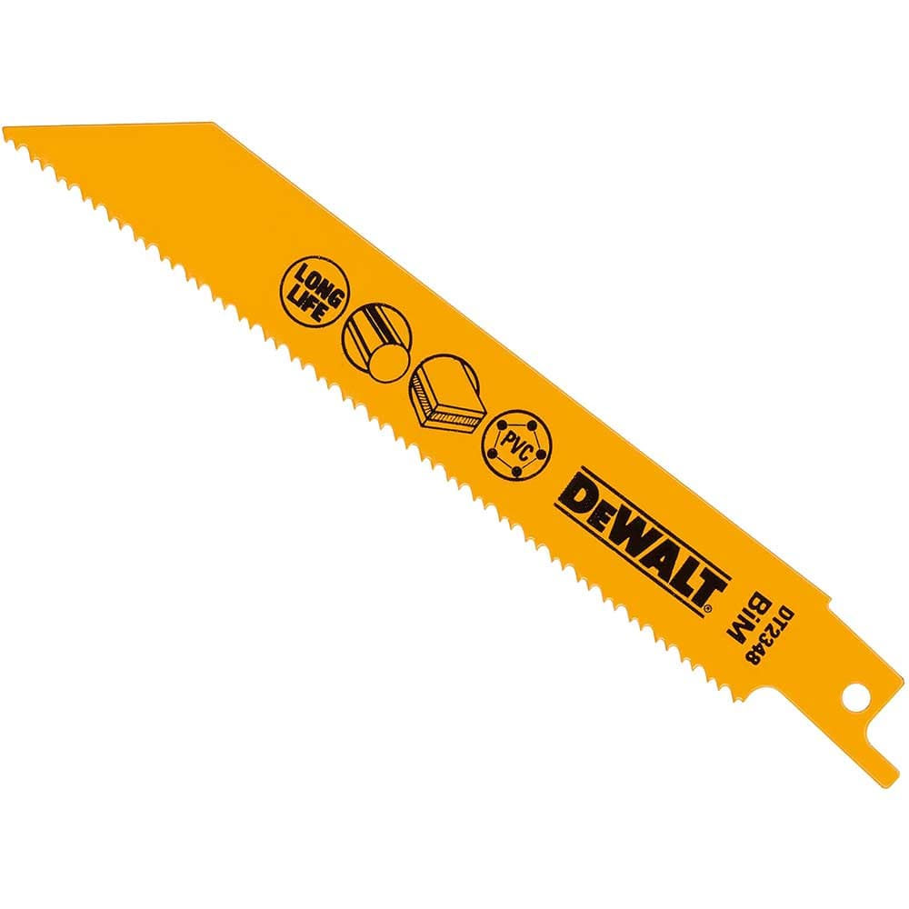 DeWalt Bi Metal General Purpose Reciprocating Sabre Saw Blades 152mm Pack of 5