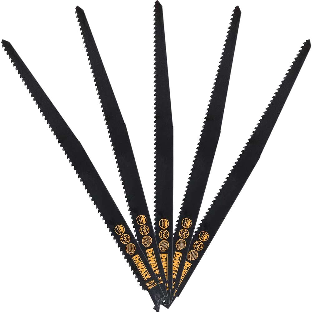 DeWalt S1344D Fine Plastic and Wood Reciprocating Sabre Saw Blades 305mm Pack of 5