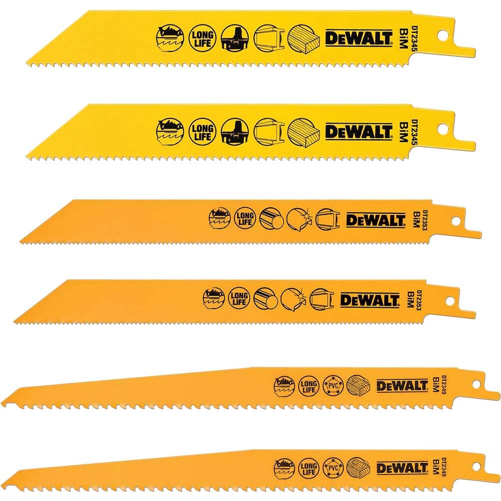 DeWalt DT2444 6 Piece Extreme Reciprocating Sabre Saw Blade Set