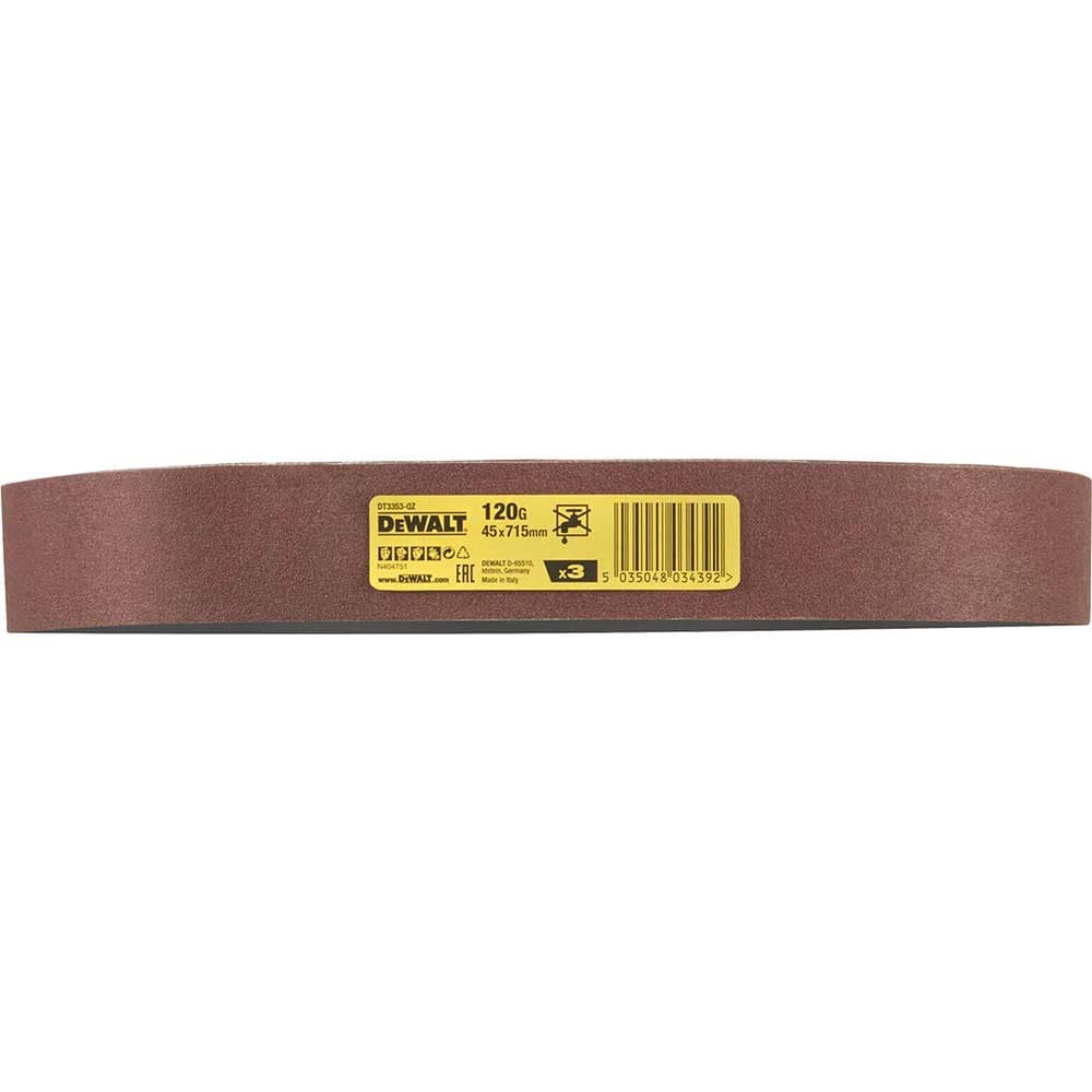 DeWalt 45 x 715mm Sanding Belts 45mm x 715mm 120g Pack of 3