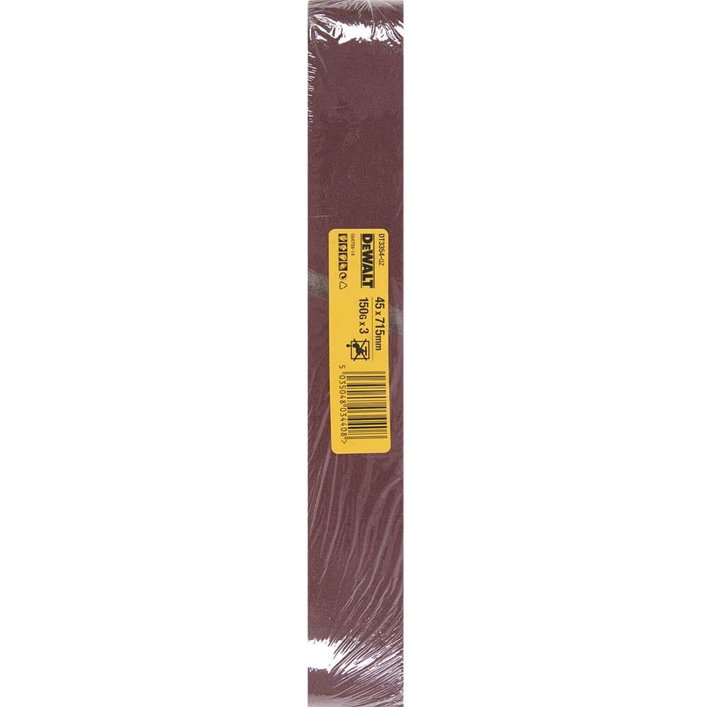 DeWalt 45 x 715mm Sanding Belts 45mm x 715mm 150g Pack of 3