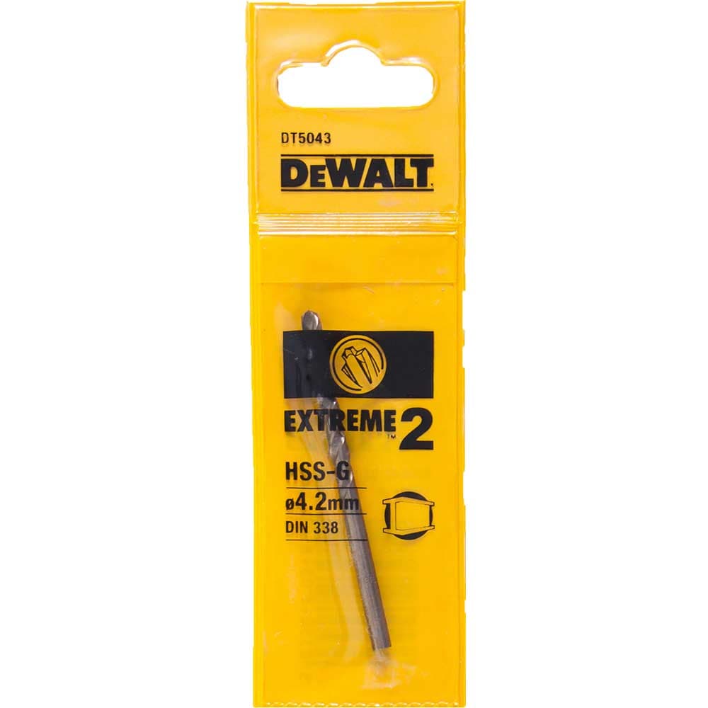 DeWalt Extreme 2 Metal Drill Bit 4.2mm Pack of 1