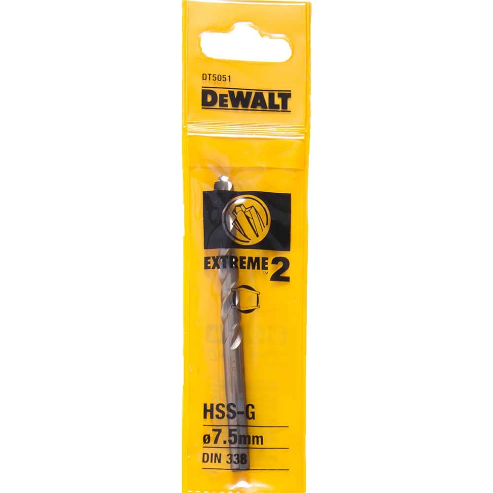DeWalt Extreme 2 Metal Drill Bit 7.5mm Pack of 1