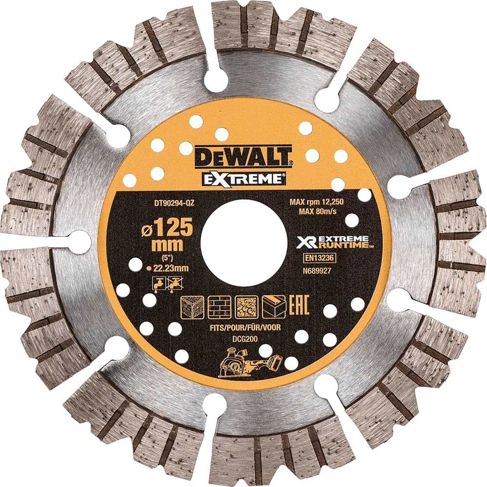 DeWalt Extreme Runtime 125mm Diamond Blade for Wall Chaser 125mm