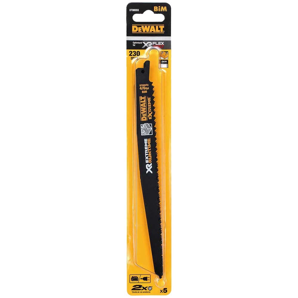DeWalt Extreme Runtime Metal Reciprocating Sabre Saw Blades 230mm Pack of 5