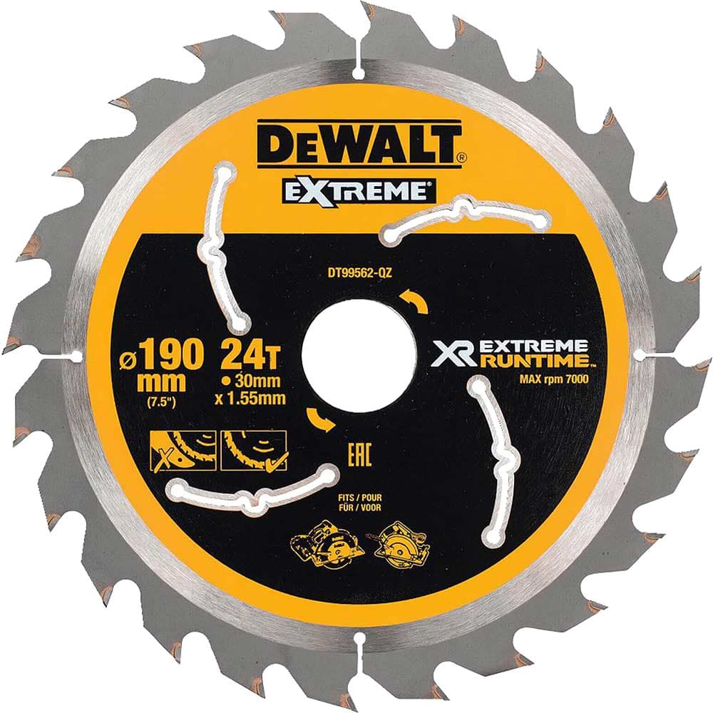 DeWalt Extreme Runtime Circular Saw Blade 190mm 24T 30mm