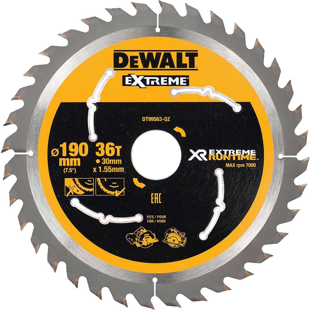 DeWalt Extreme Runtime Circular Saw Blade 190mm 36T 30mm