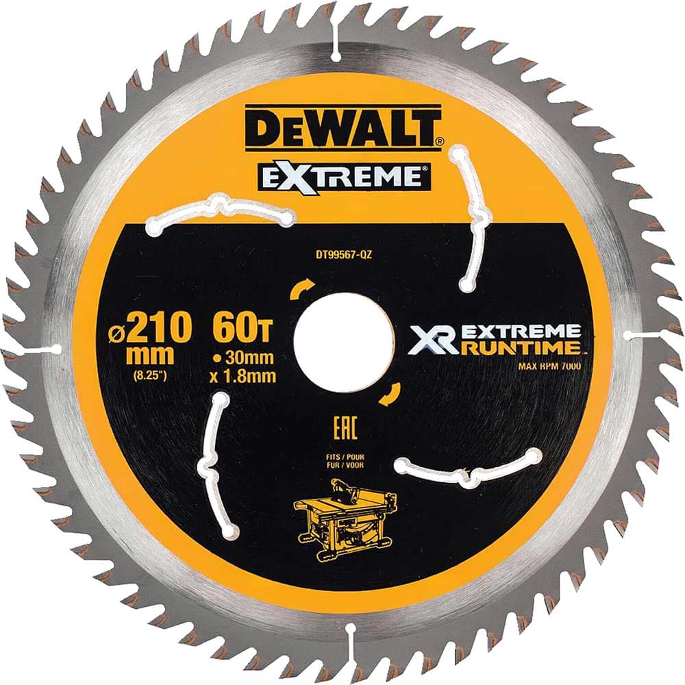 DeWalt Extreme Runtime Circular Saw Blade 210mm 60T 30mm