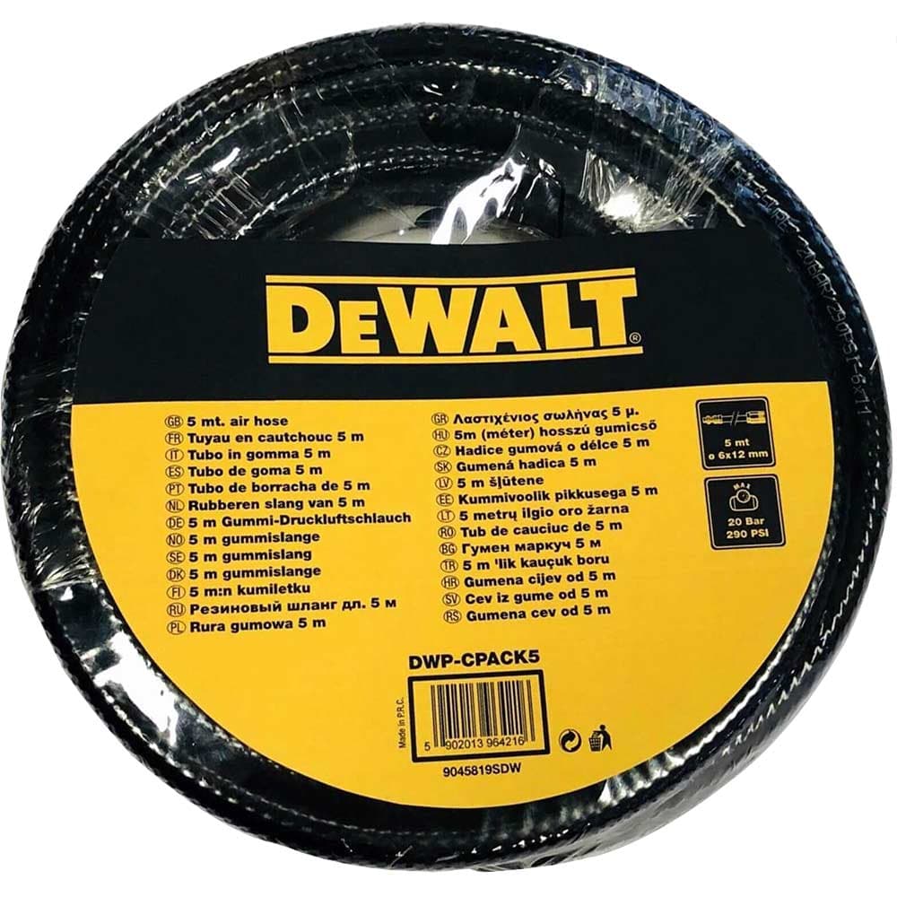 DeWalt DWP-CPACK5 Professional Rubber Air Line Hose 8mm 5m