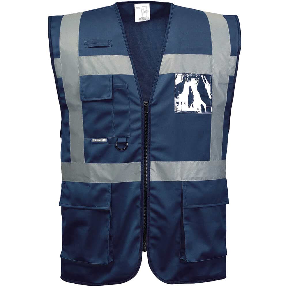 Portwest Iona Executive Hi Vis Vest Navy L