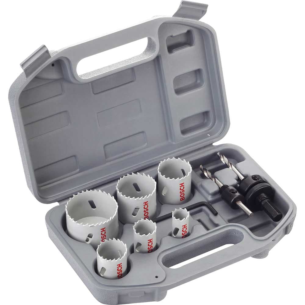 9 Piece Electricians HSS Bi Metal Hole Saw Set