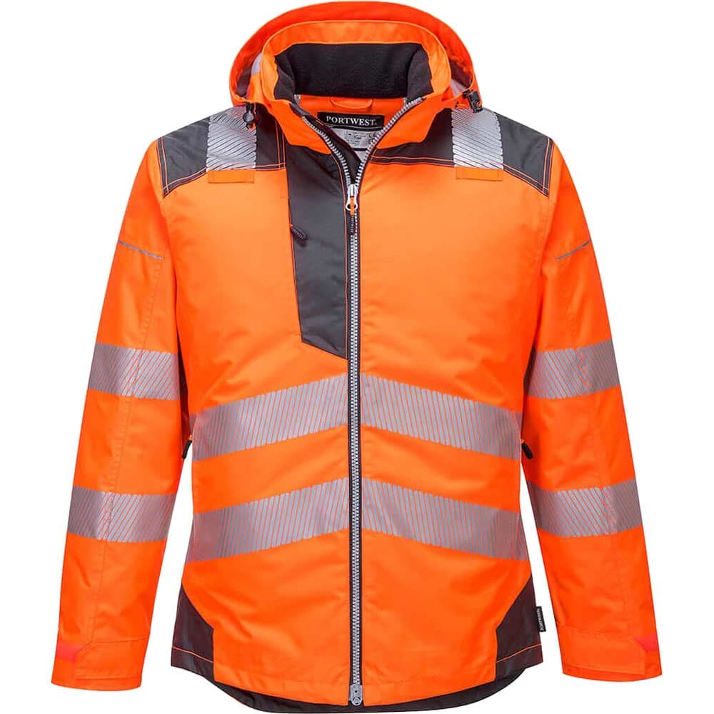 PW3 Hi Vis Winter Rain Jacket Grey