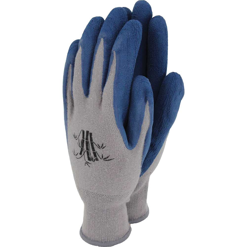 Weed Master Bamboo Gloves Grey Navy Blue L