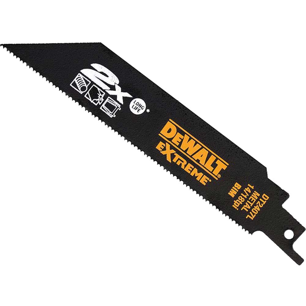 DeWalt Extreme 2X Life Metal Cutting Reciprocating Sabre Saw Blades 305mm Pack of 5