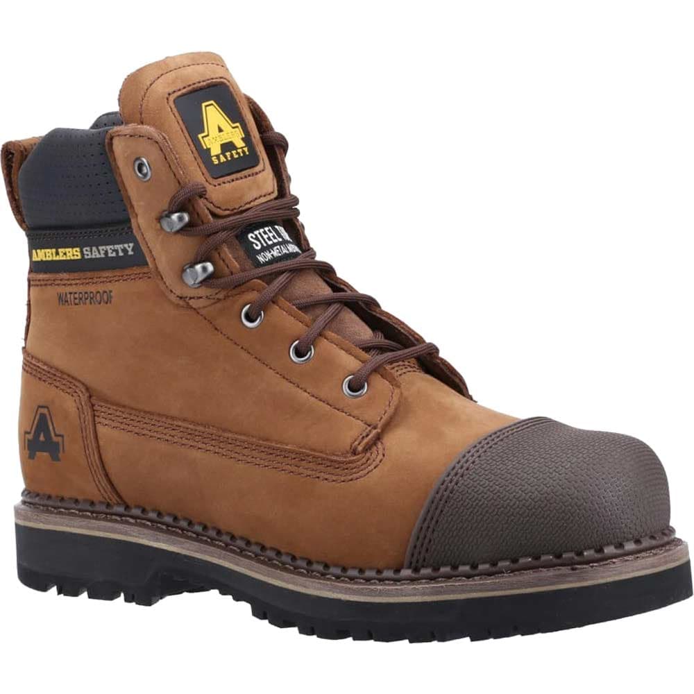 Amblers Mens Safety As233 Scuff Boots Brown Size 10