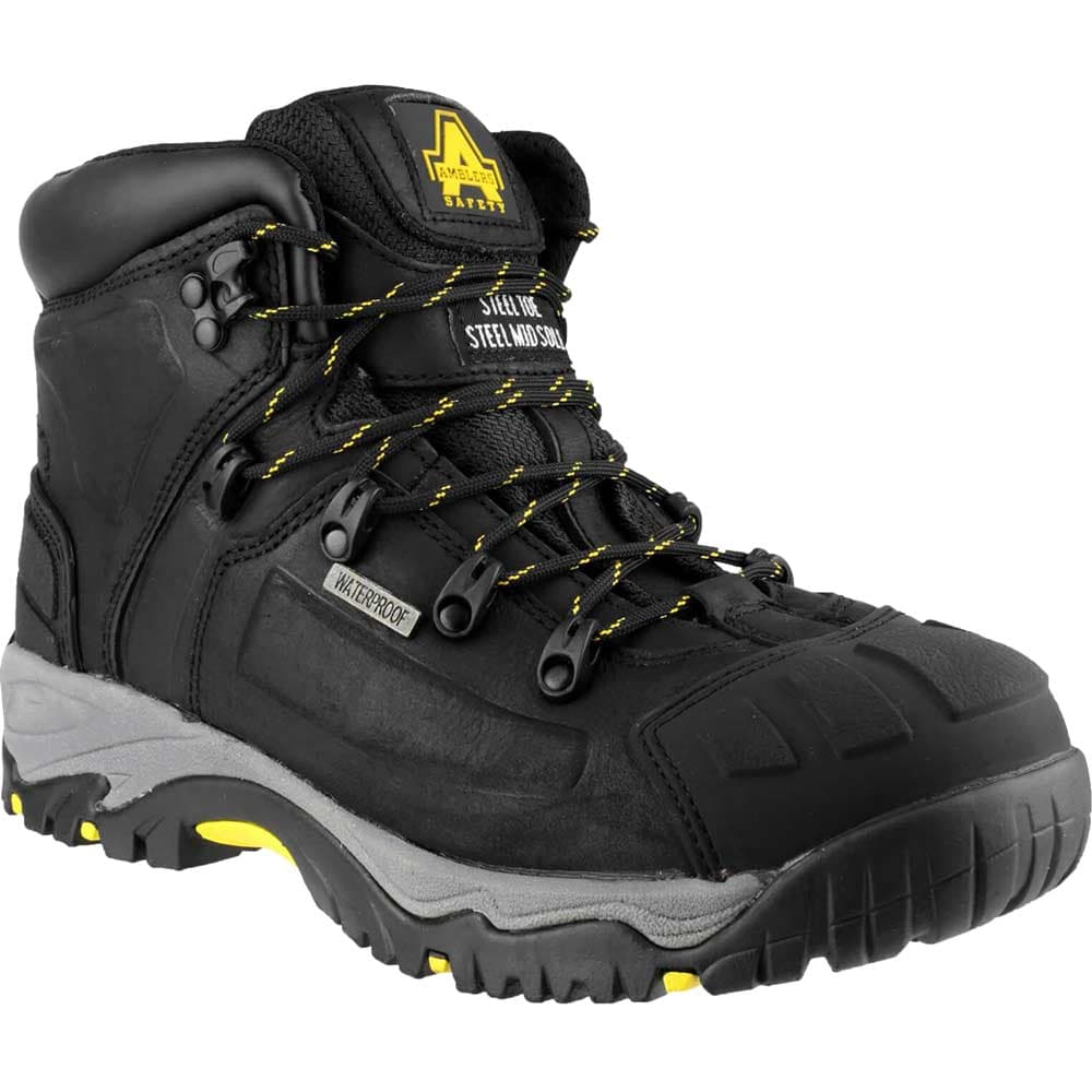 Amblers Safety As803 Waterproof Wide Fit Safety Boot Black Size 8