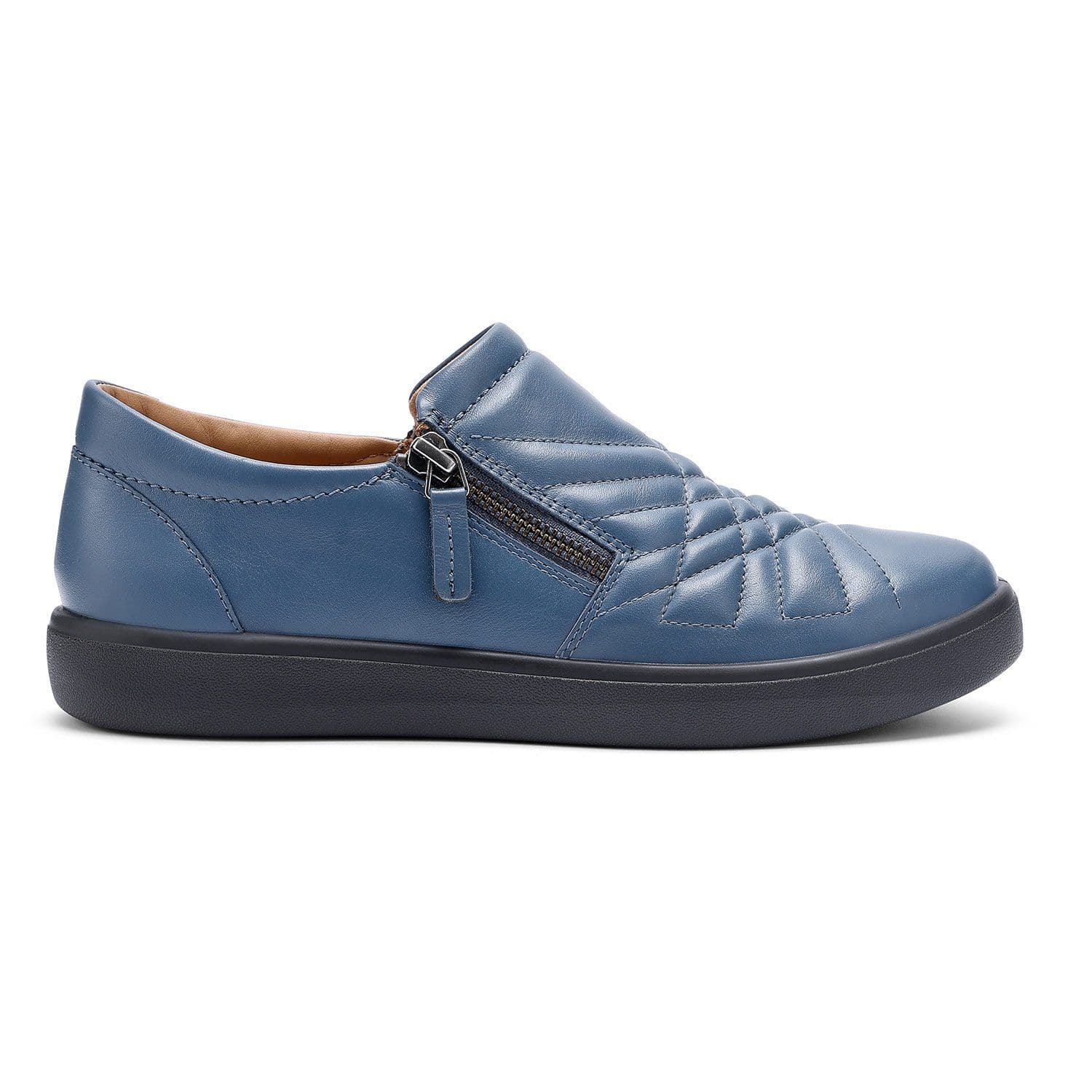 Wide Fit Poppy Quilted Trainers Mid