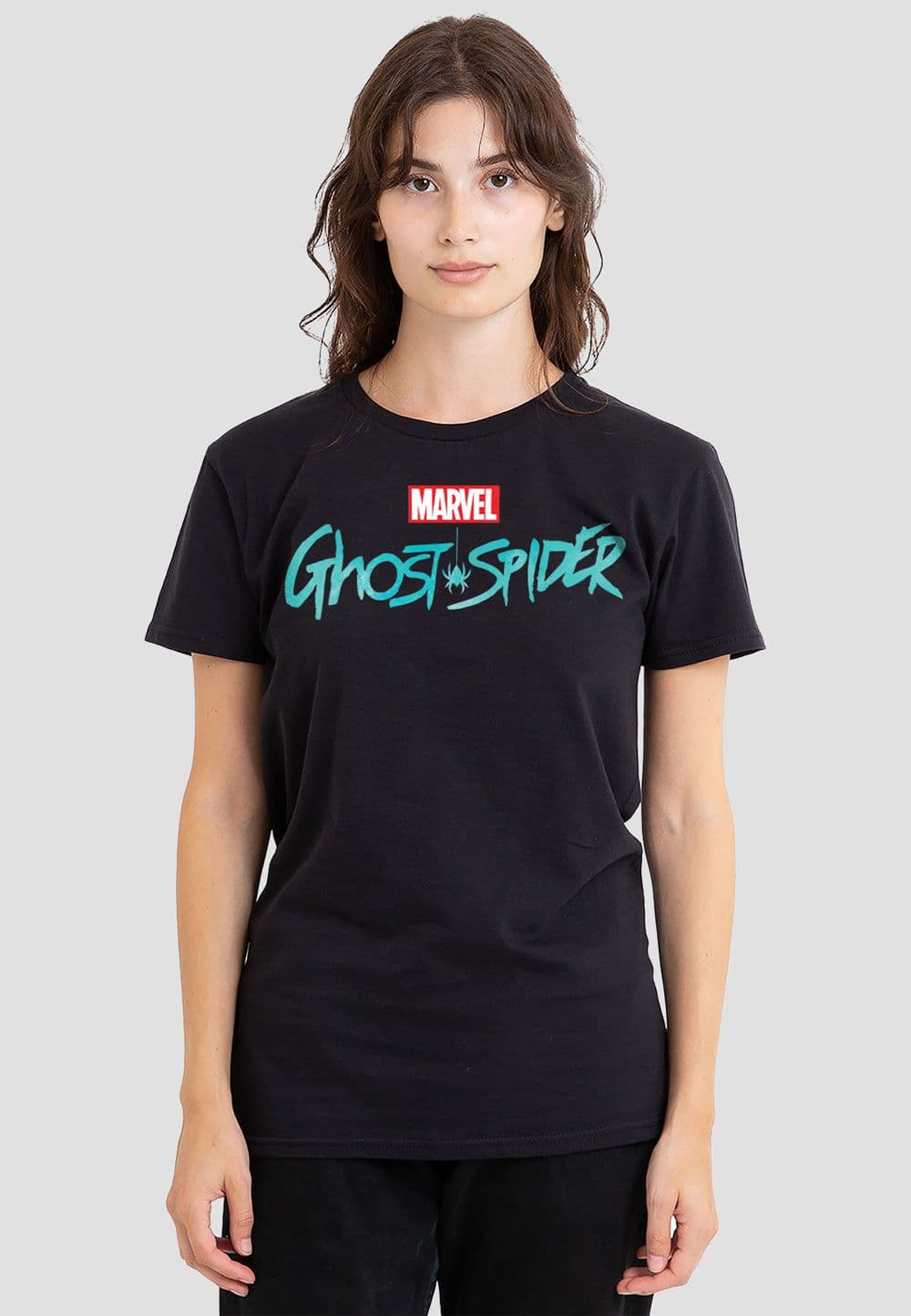 Spiderman Ghost Spider Classic Logo T Shirt
