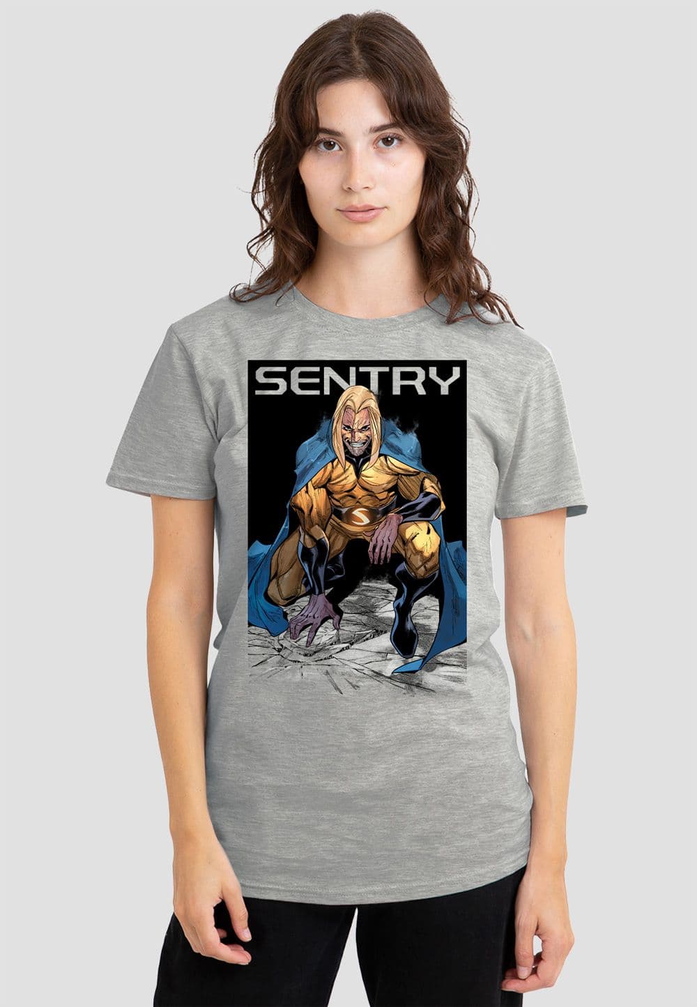 Comics Sentry Void Grin T Shirt Athletic Heather