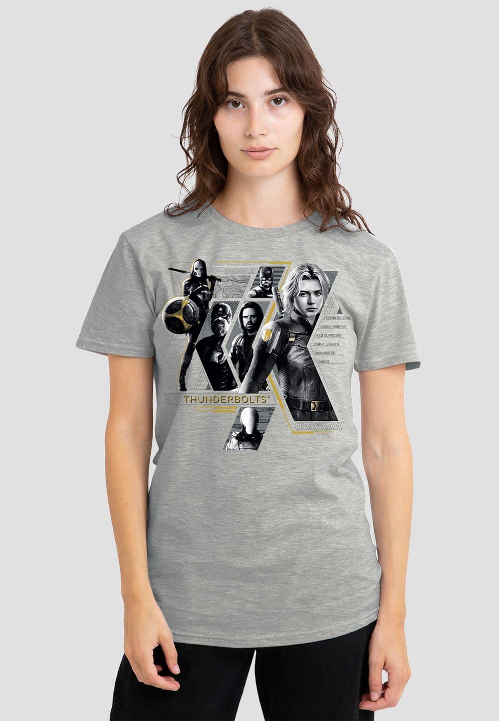 Thunderbolts Anti Hero Team T Shirt Heather Grey Light Grey