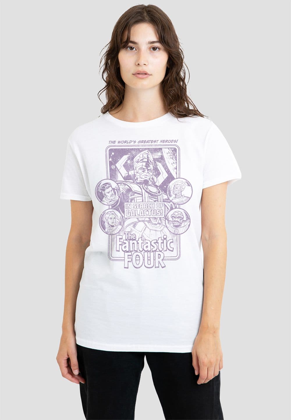 Fantastic Four Search Galactus Mono T Shirt