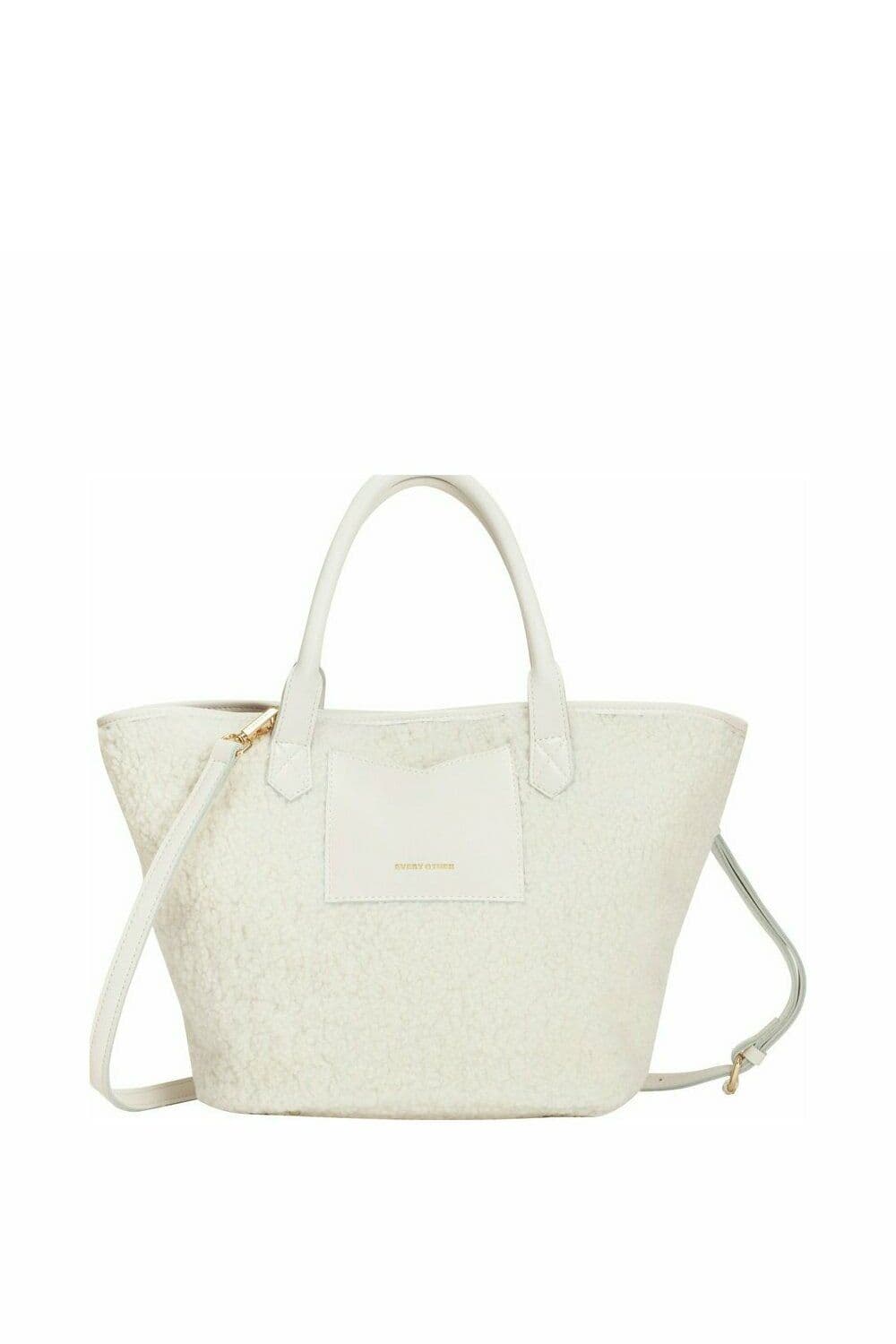 Large Nova Faux Shearling Tote Bag