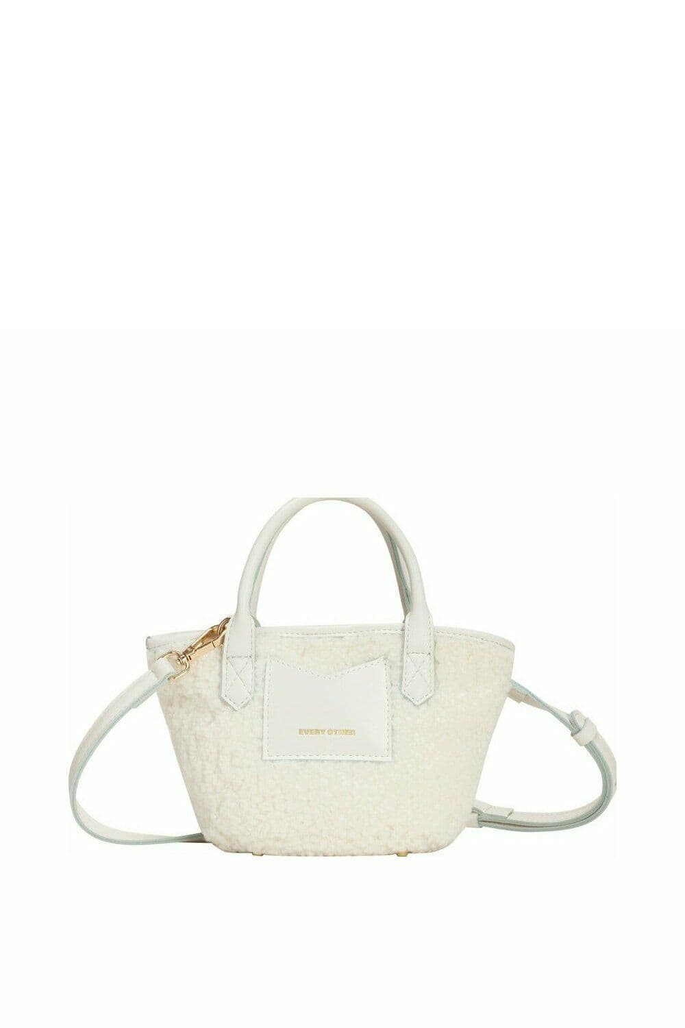 Small Nova Faux Shearling Grab Bag