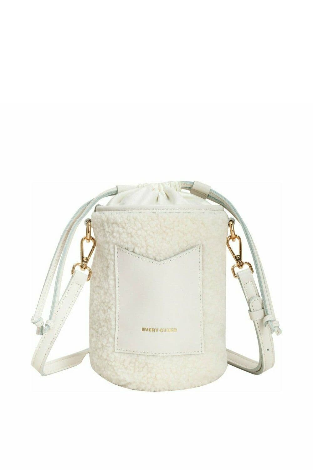 Nova Faux Shearling Bucket Bag