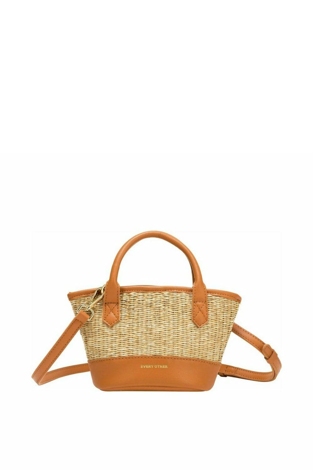 Small Soleil Rattan Grab Bag