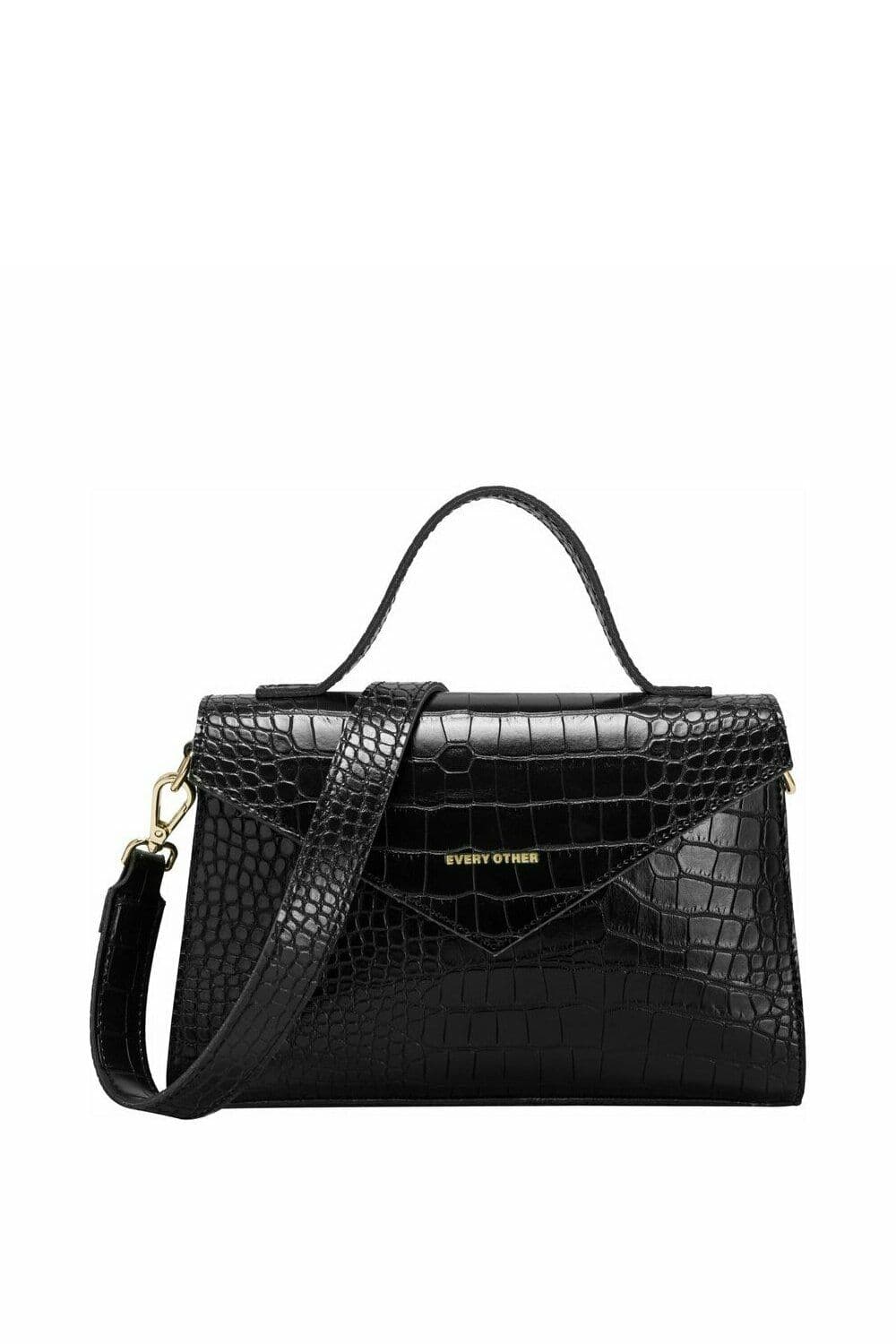 Alba Croc Crossbody Bag