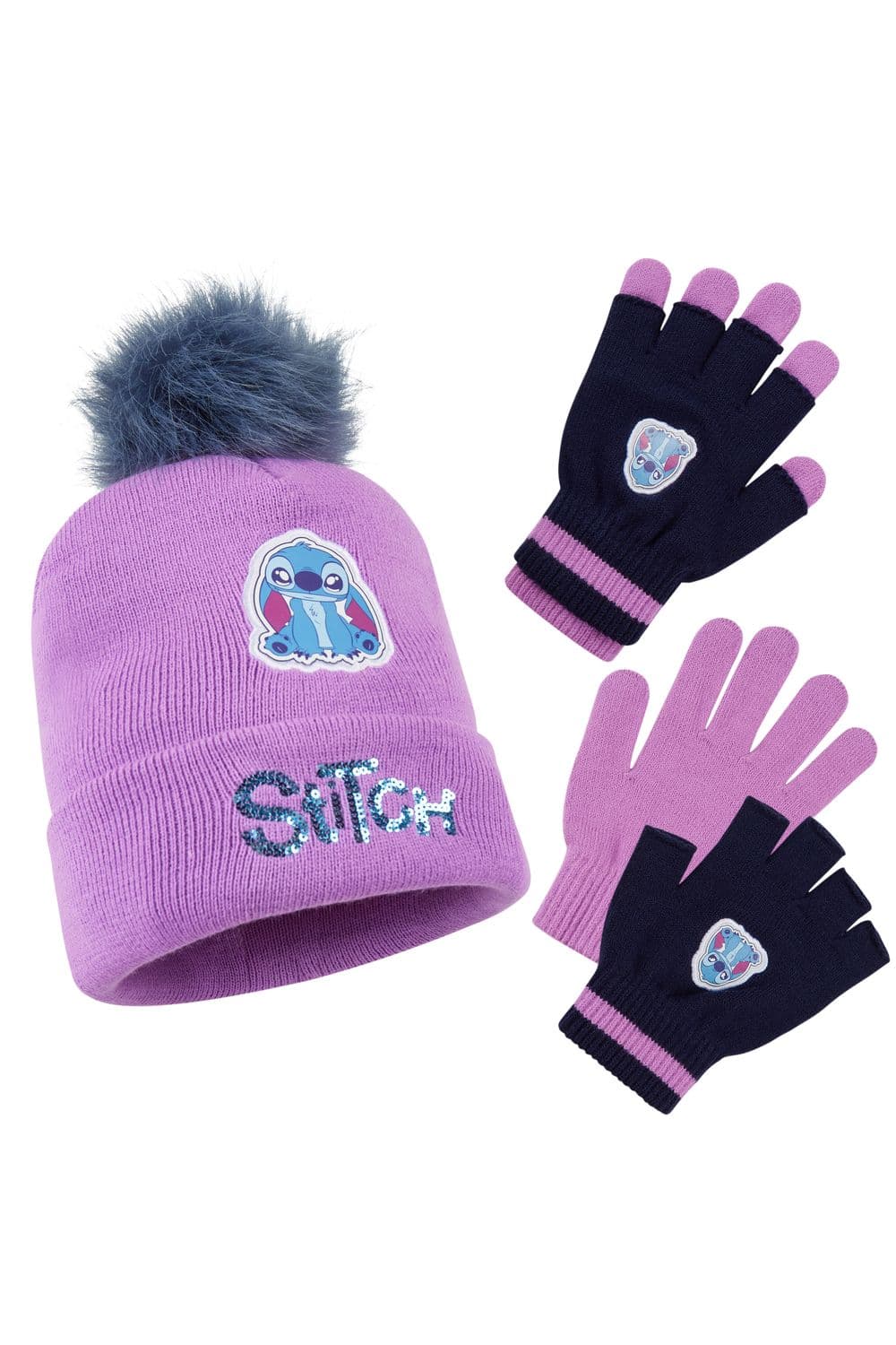 Stitch Sequined Winter Set 2 Pack