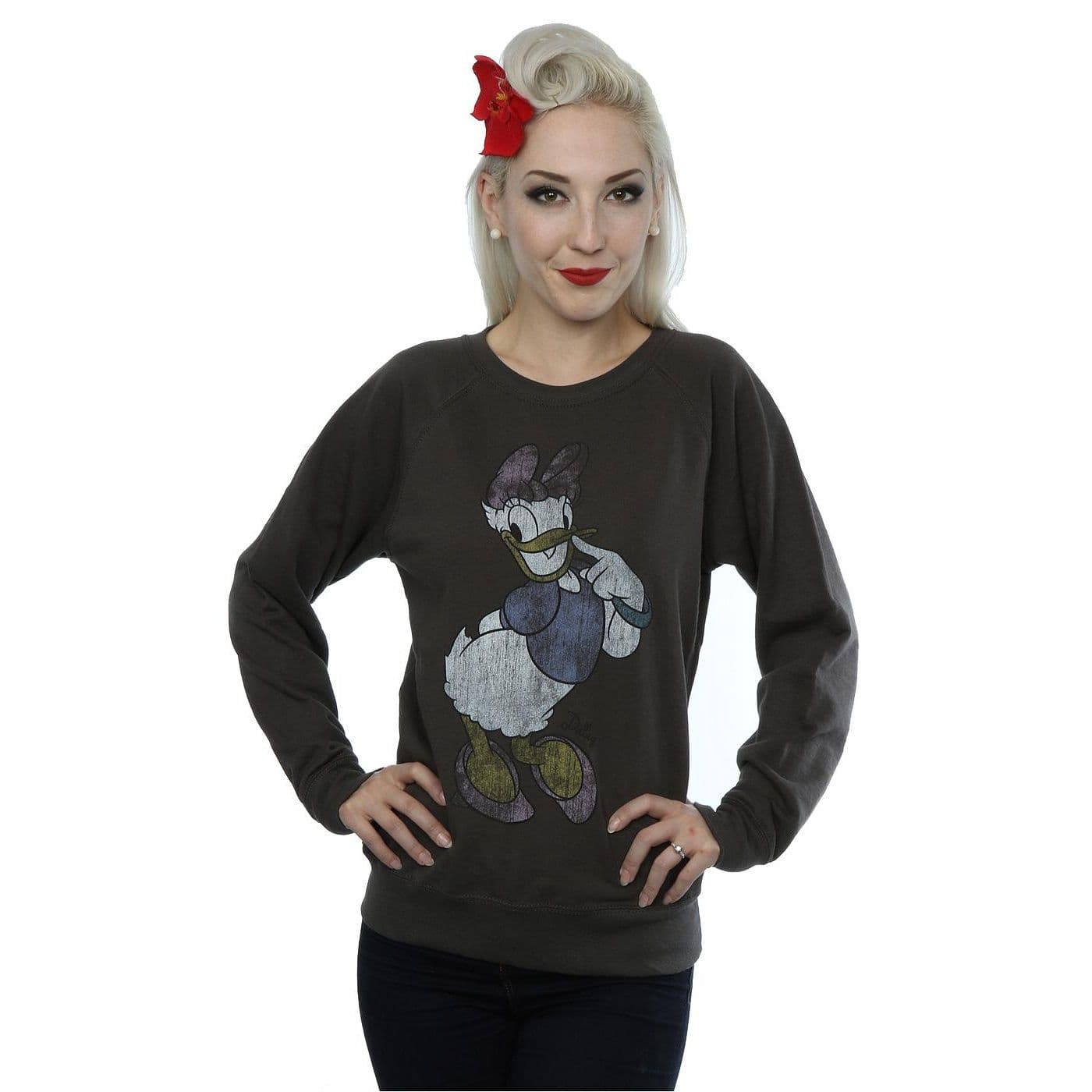 Classic Daisy Duck Heather Sweatshirt Mid
