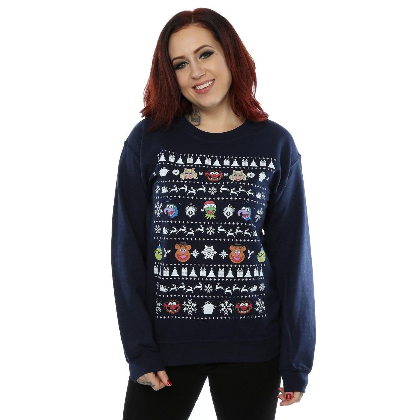 Muppets Christmas Heads Sweatshirt Mid