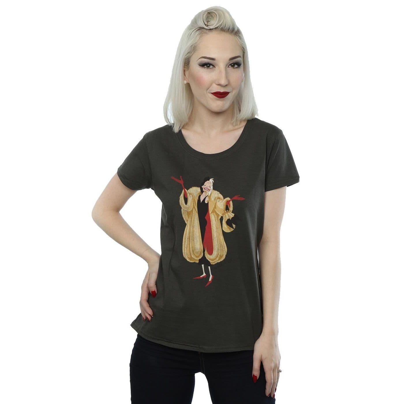 Classic Cruella De Vil Cotton T Shirt Mid