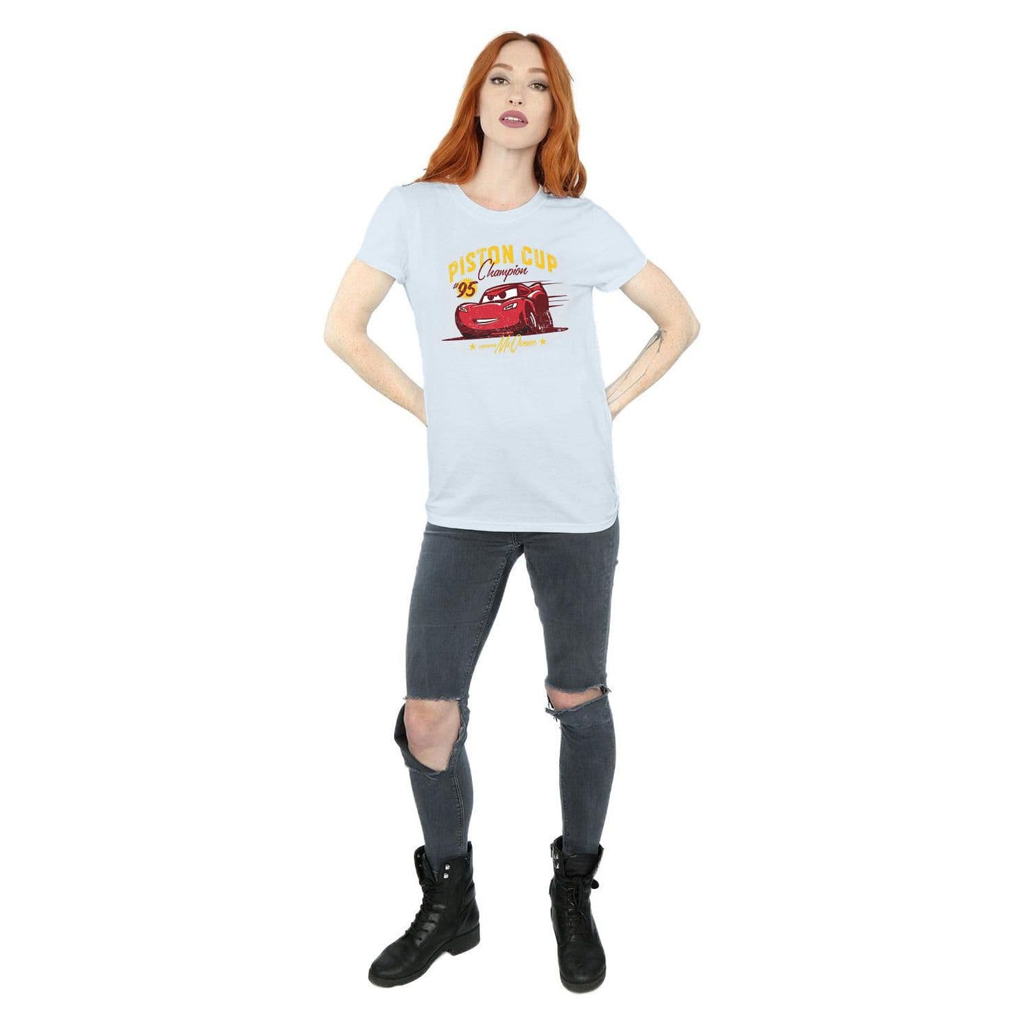 Cars Piston Cup Champion Cotton Boyfriend T Shirt