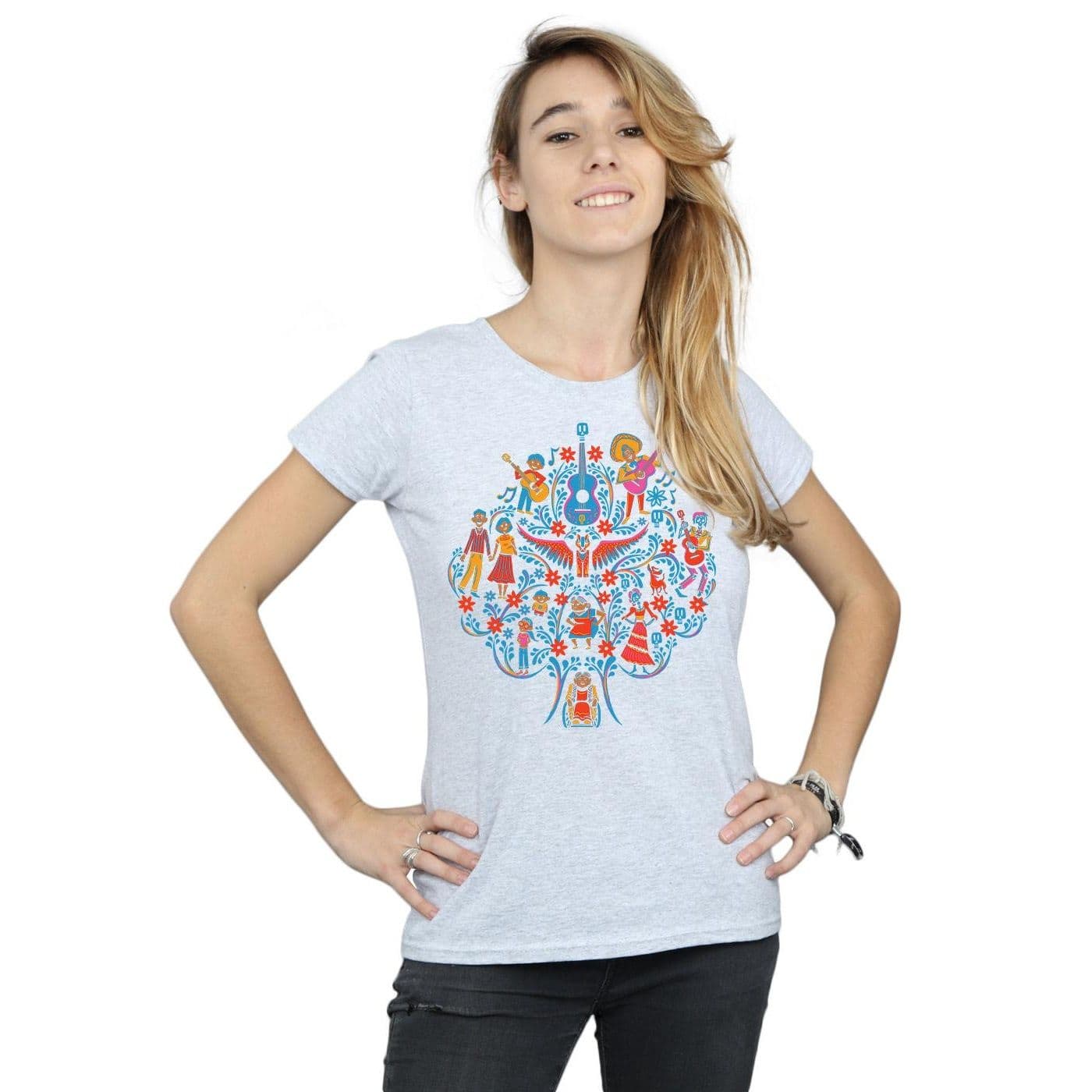 Coco Tree Pattern Cotton T Shirt