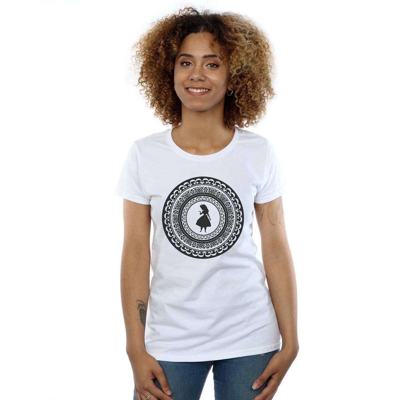 Alice Wonderland Circle Cotton T Shirt